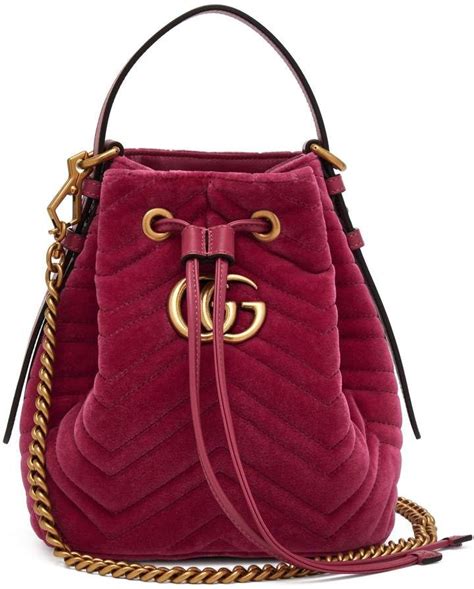 gucci drawstring handbag|gucci marmont bucket bag.